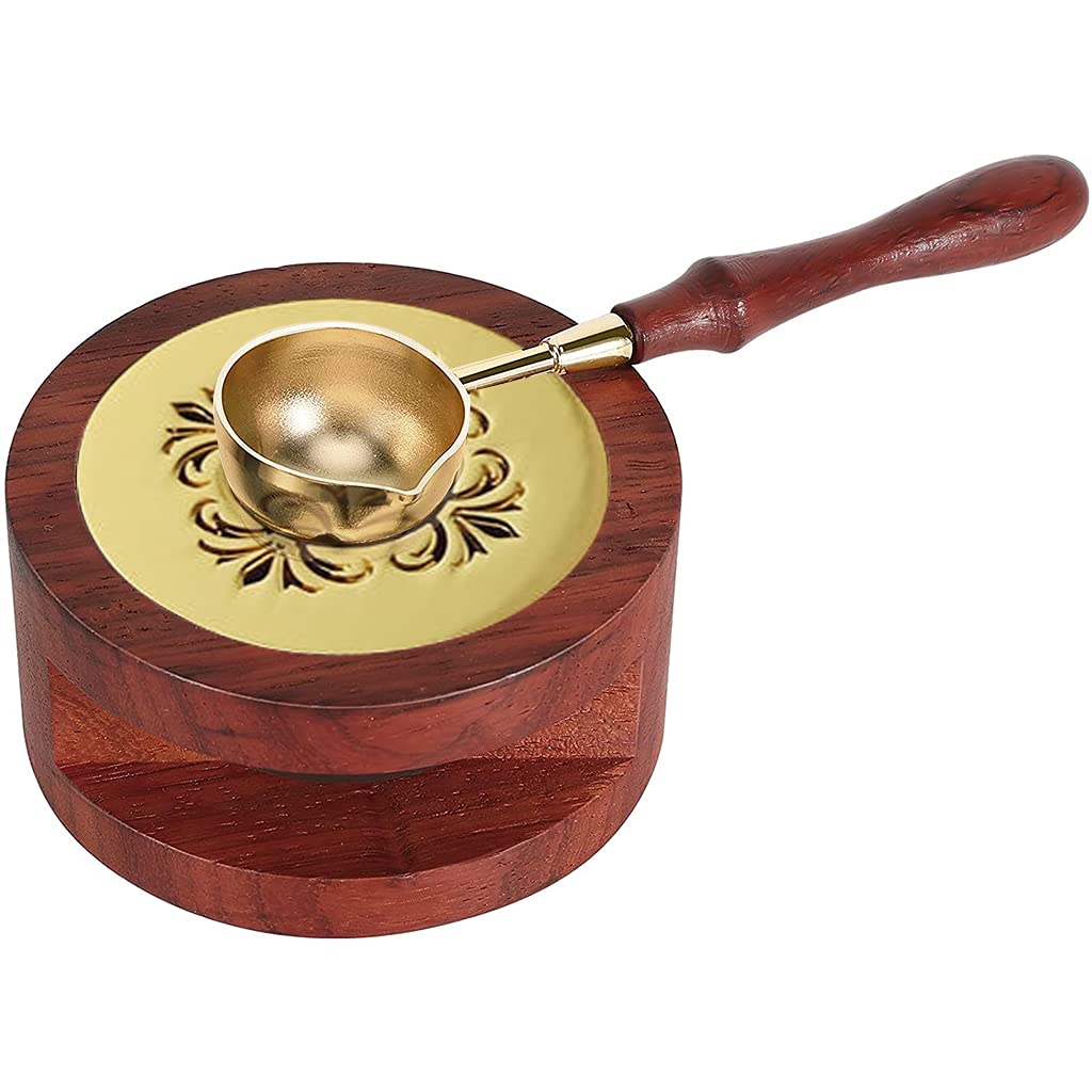 HASTHIP® Wax Sealing Tools, Wax Seal Stamp Kit, Wax Seal Warmer, Sealing Wax Melting Furnace Tool For Wax Envelope Seal Stamp - Wax Sealing Stove - Brass Wax Spoon - Wax Sealing Set (Red-Brown) HASTHIP® Wax Sealing Tools, Wax Seal Stamp Kit, Wax Seal Warmer, Sealing Wax Melting Furnace Tool For Wax Envelope Seal Stamp - Wax Sealing Stove - Brass Wax Spoon - Wax Sealing Set (Red-Brown)